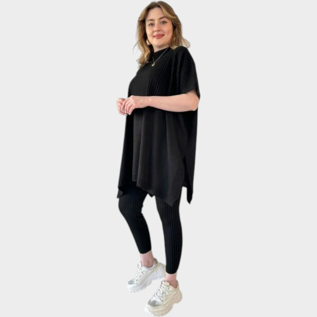 Ribbed Lounge Tunic Set