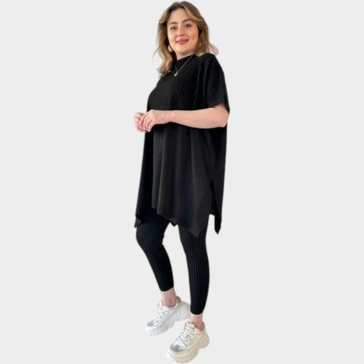 Ribbed Lounge Tunic Set