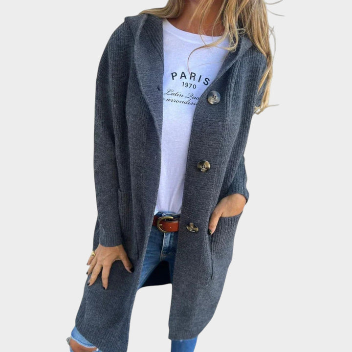 Women's Relaxed Open Neck Knit Cardigan
