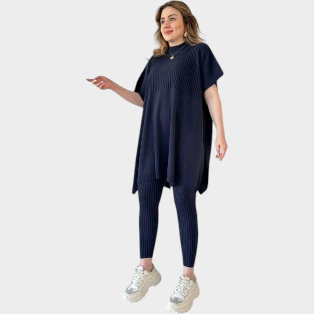 Ribbed Lounge Tunic Set