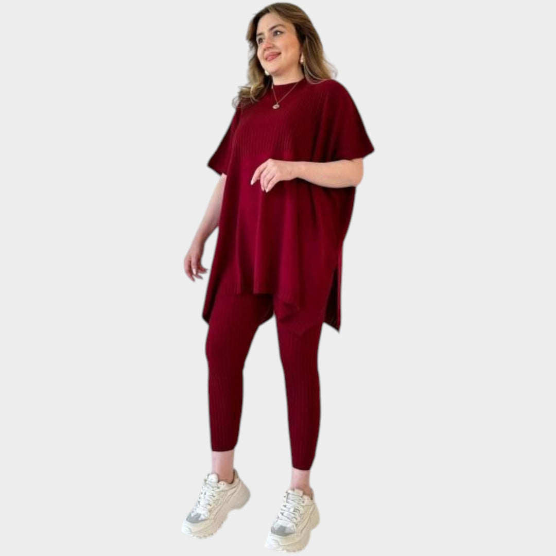 Ribbed Lounge Tunic Set