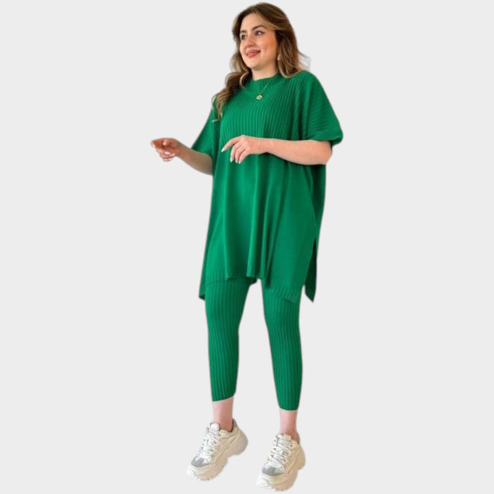 Ribbed Lounge Tunic Set