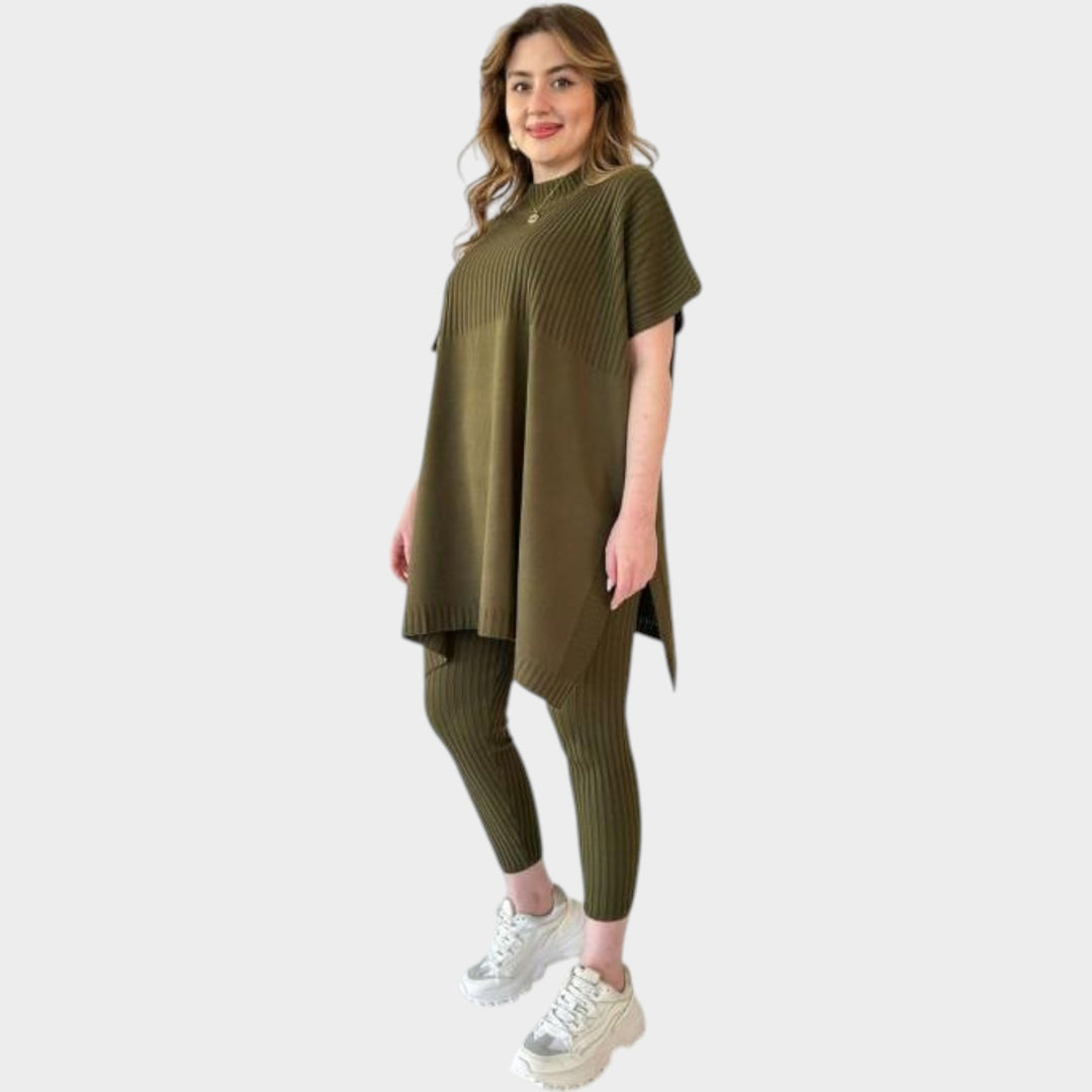 Ribbed Lounge Tunic Set