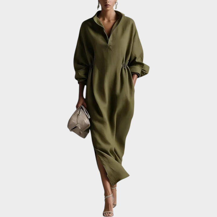 Relaxed Midi Shirt Dress