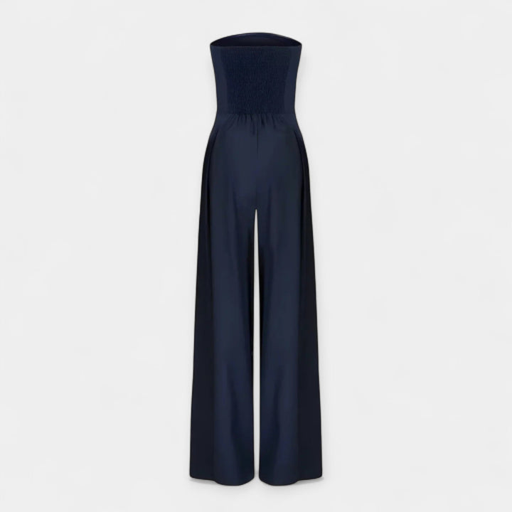 Strapless Jumpsuit with Corset