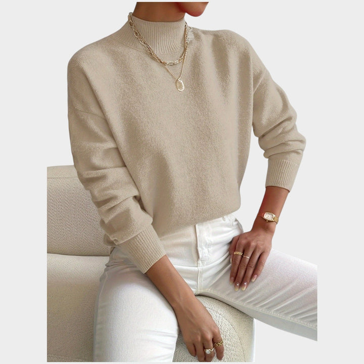 Women's Cozy Mock Neck Knit Sweater