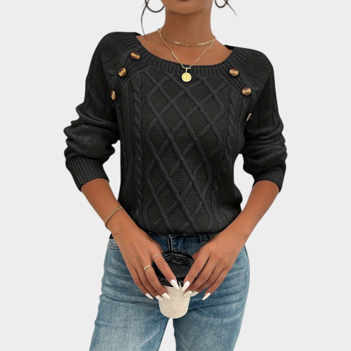 Classic Textured Cable Knit Sweater