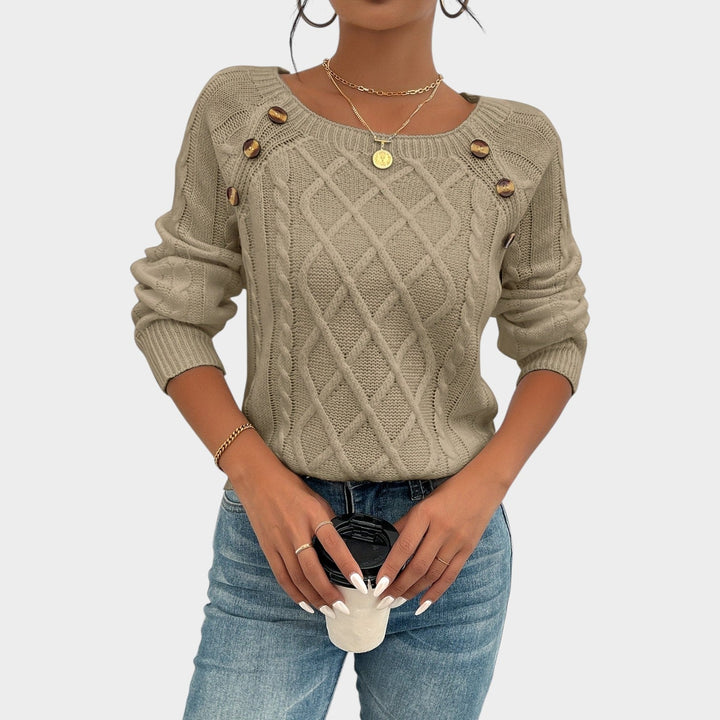 Classic Textured Cable Knit Sweater