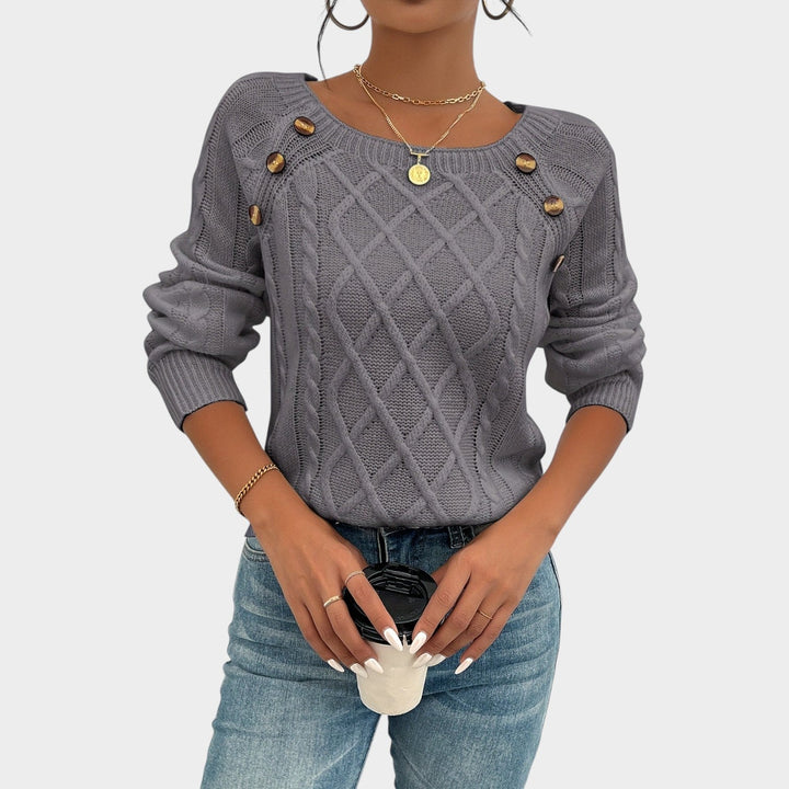 Classic Textured Cable Knit Sweater