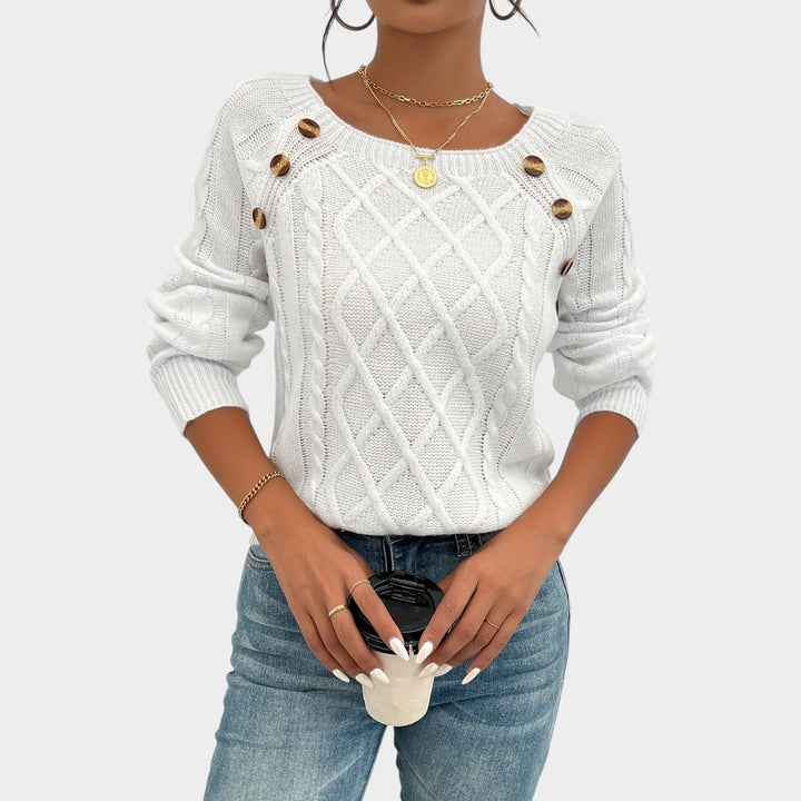 Classic Textured Cable Knit Sweater