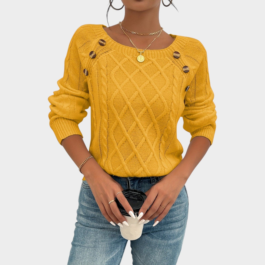 Classic Textured Cable Knit Sweater