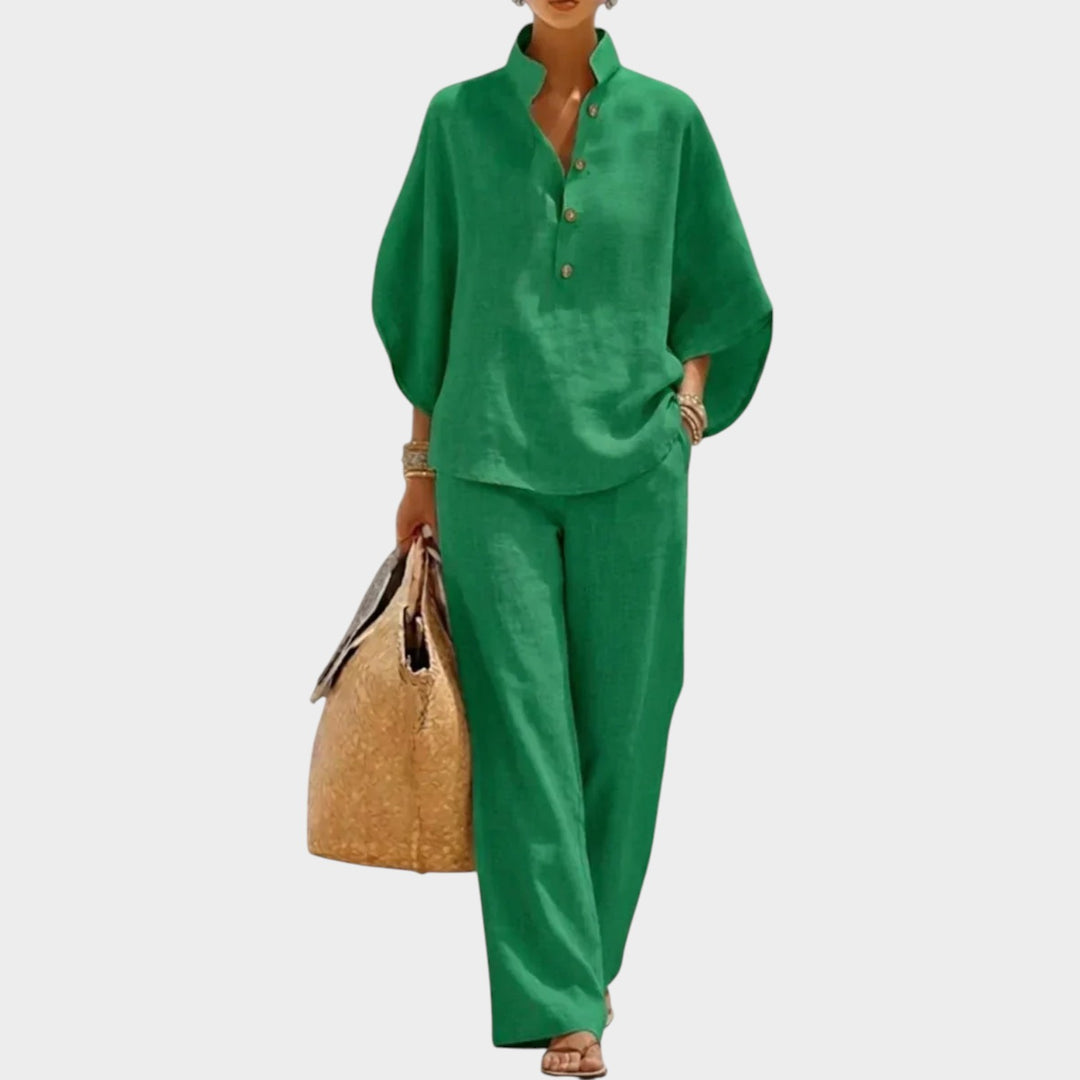 Casual Wide Leg Co-Ord Set