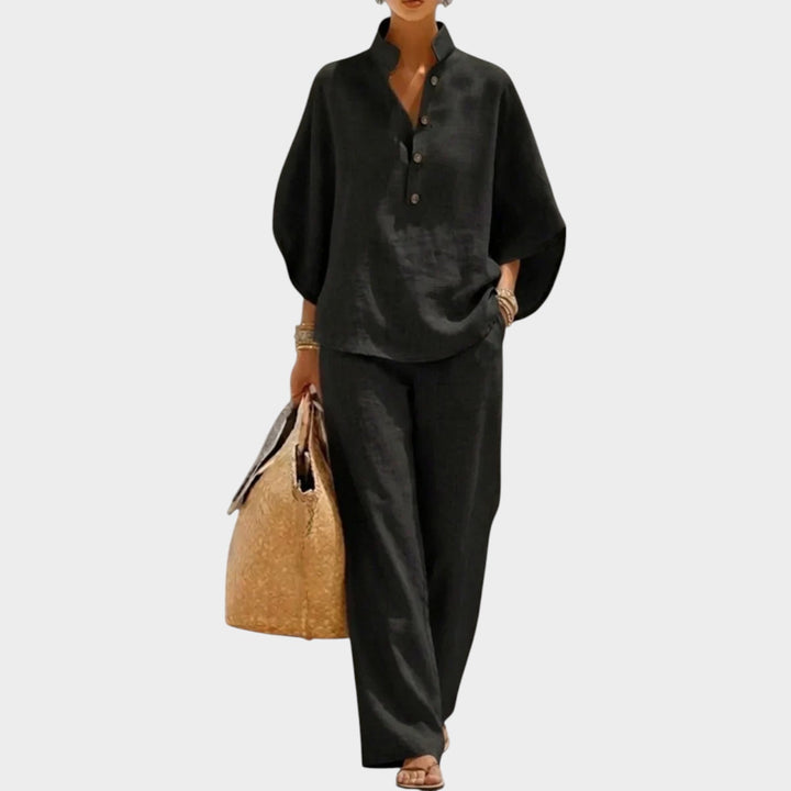 Casual Wide Leg Co-Ord Set