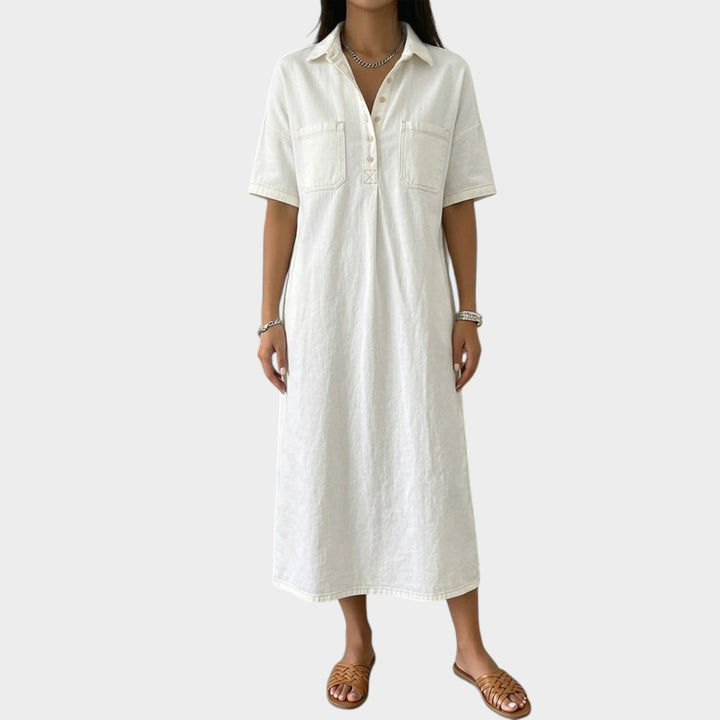 Everyday Ease Denim Maxi Dress