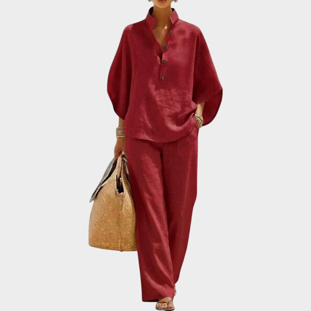 Casual Wide Leg Co-Ord Set