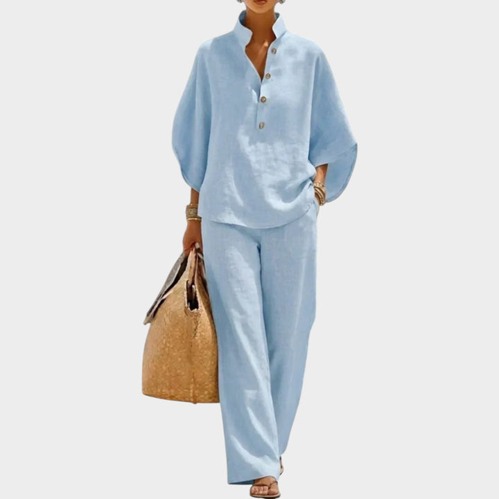 Casual Wide Leg Co-Ord Set