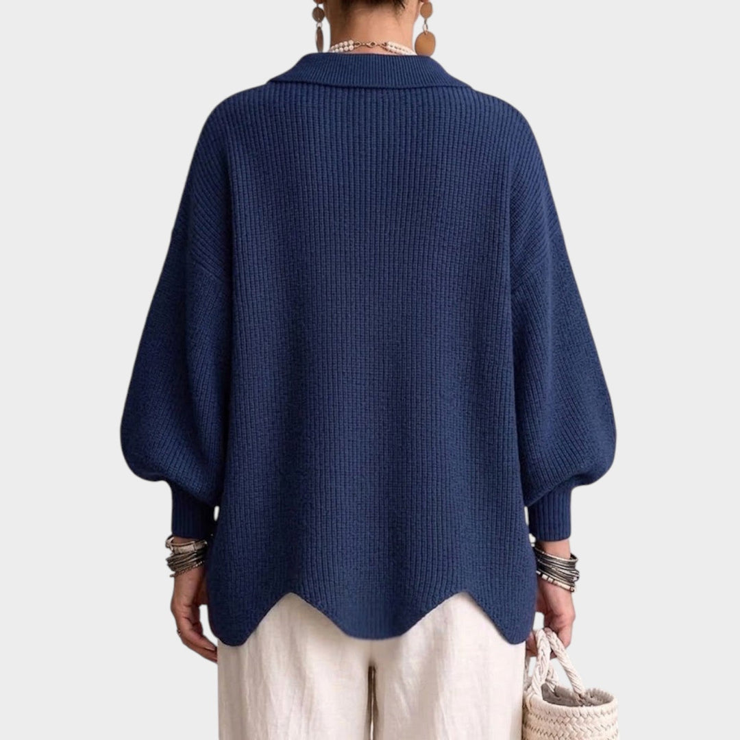Women's Knit Cardigan Gold Button Oversized