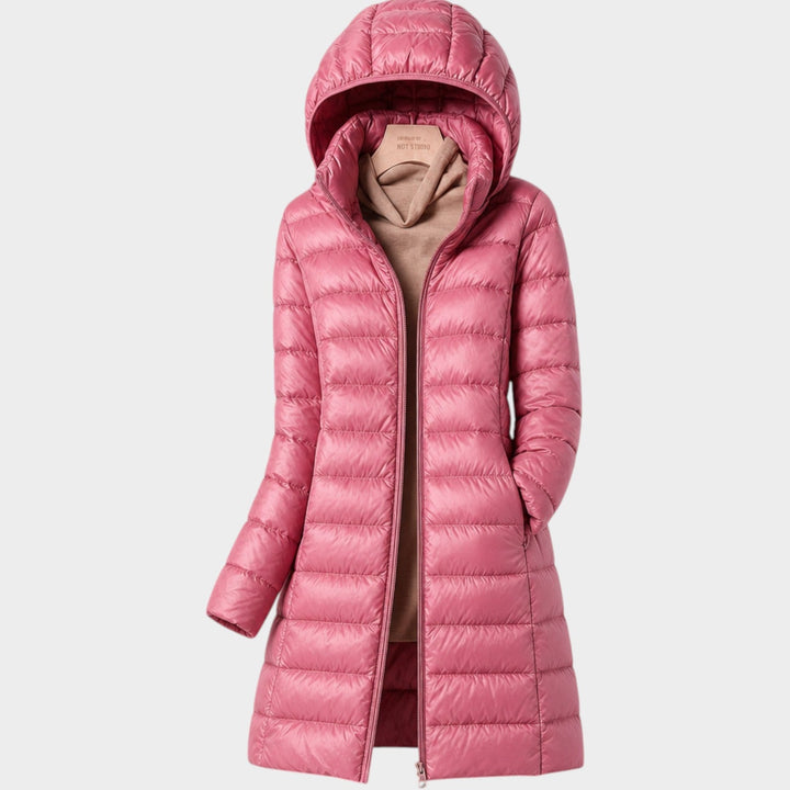 Women’s Long Puffer Coat Lightweight Insulated