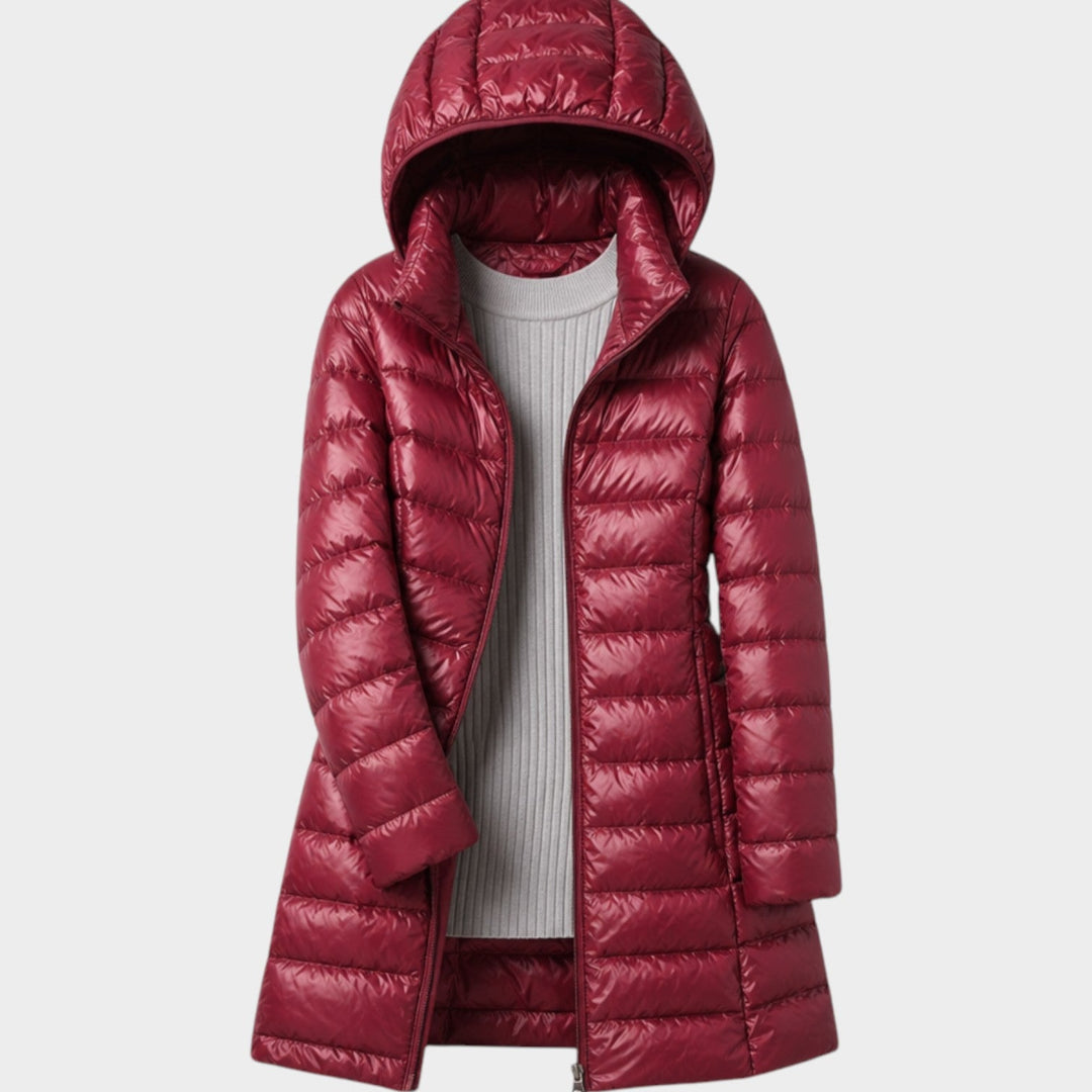 Women’s Long Puffer Coat Lightweight Insulated