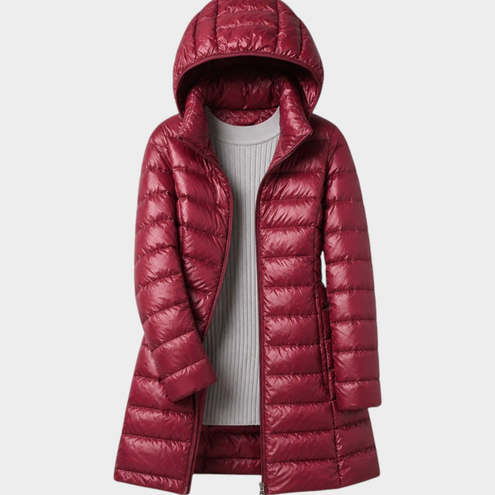 Women’s Long Puffer Coat Lightweight Insulated