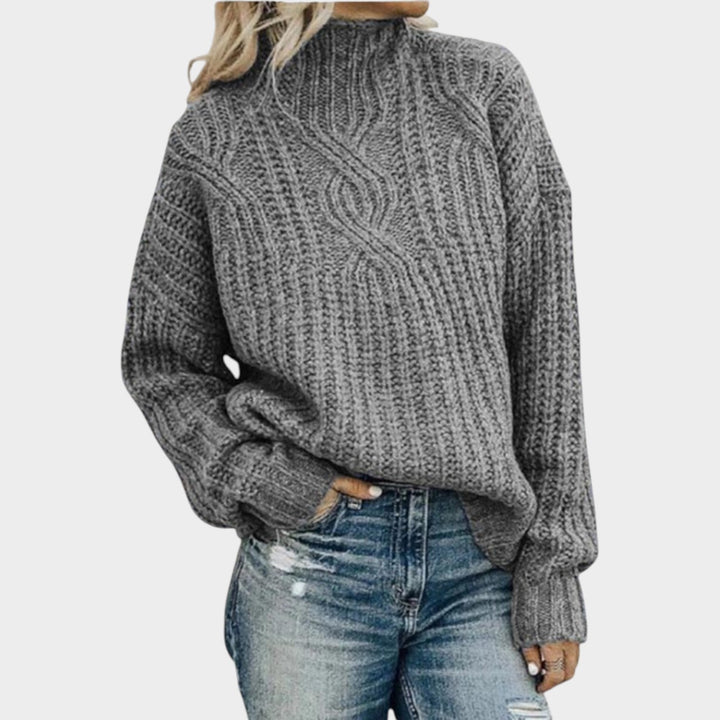 Chunky Cable-Knit Texture Sweater