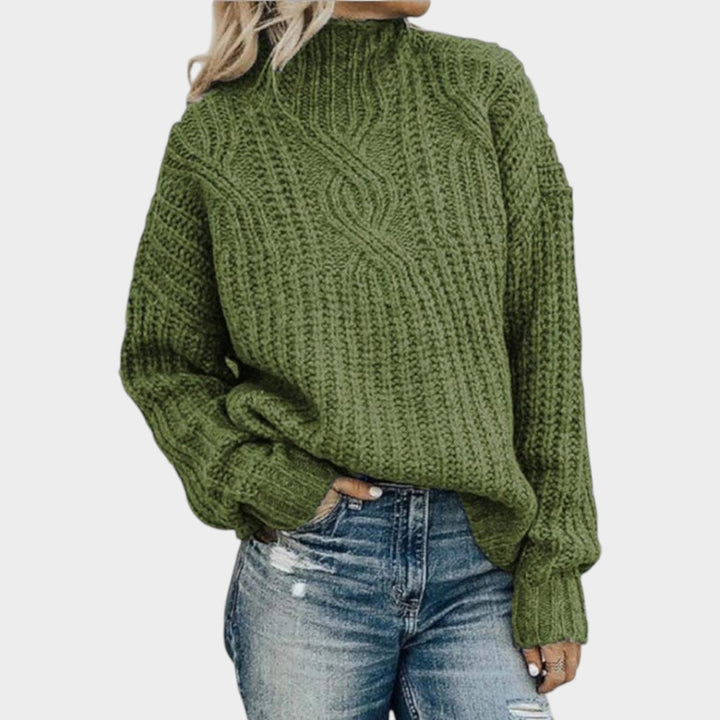 Chunky Cable-Knit Texture Sweater