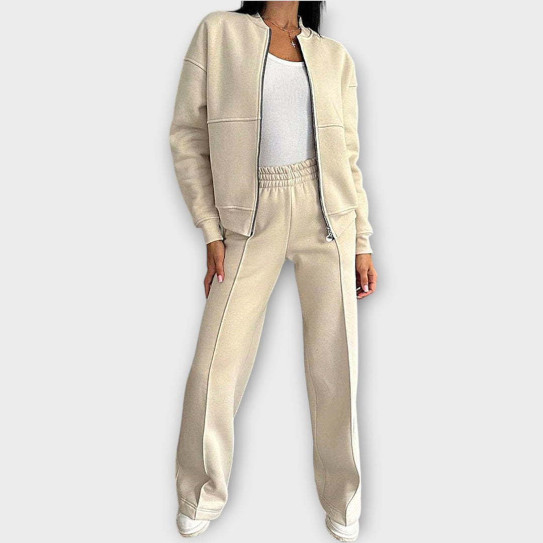 Cozy Luxe Zip-Up Lounge Set