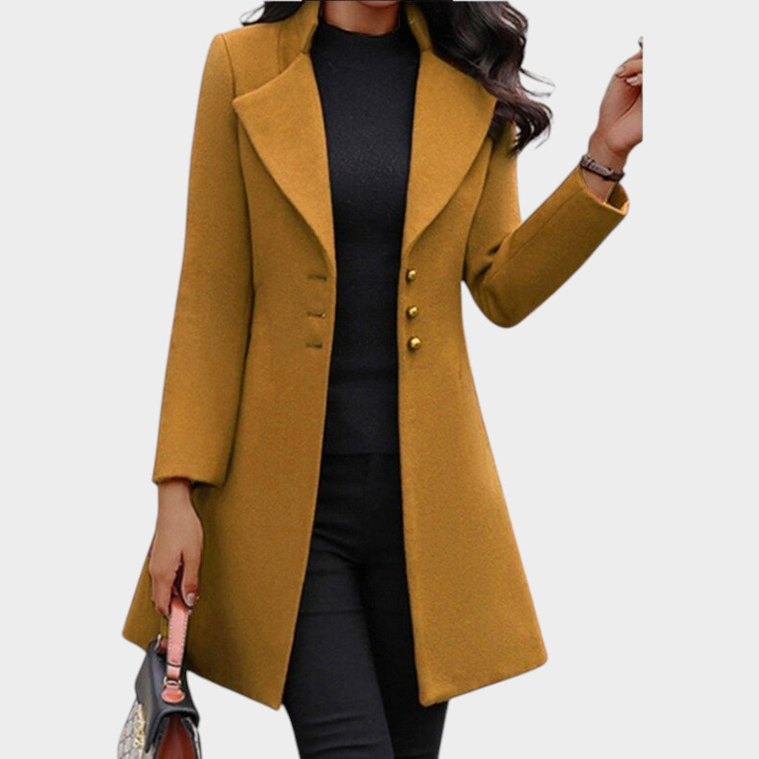 Women's Wool Coat Tailored Fit Timeless Design
