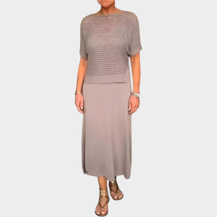 Effortless Knit & Midi Set