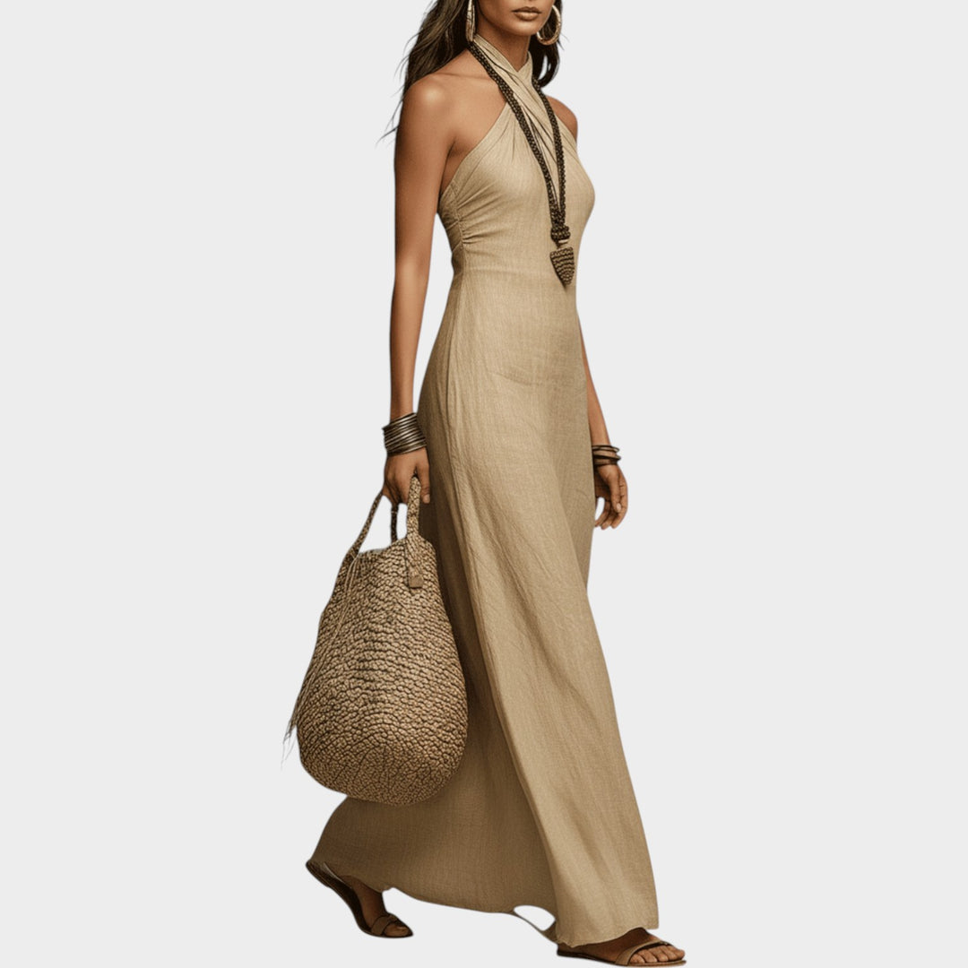Halter Neck Maxi Dress
