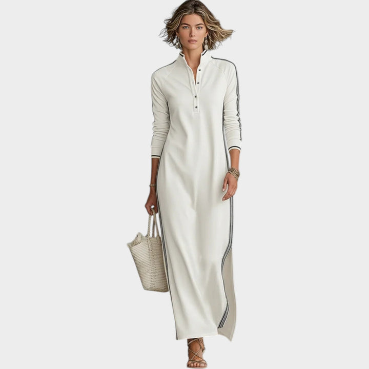 Elegant Long Sleeve Maxi Dress
