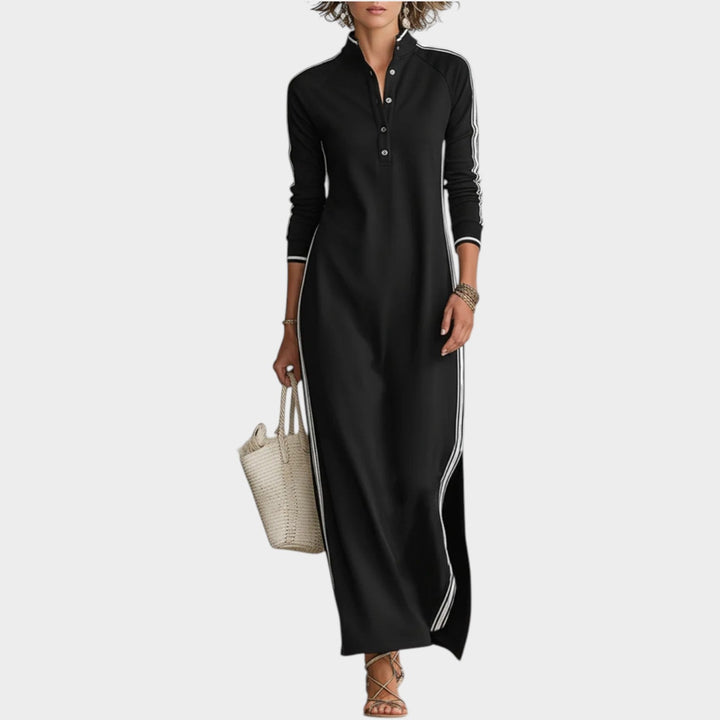 Elegant Long Sleeve Maxi Dress